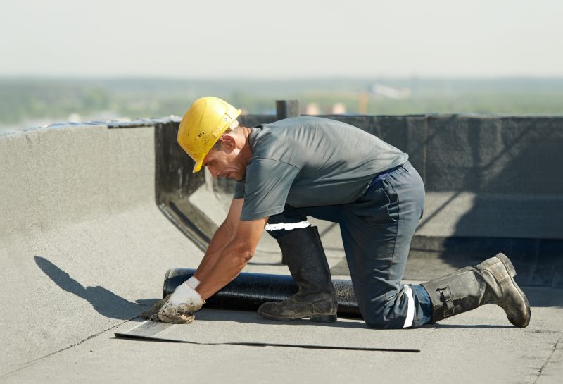 Single Ply Roof Installation